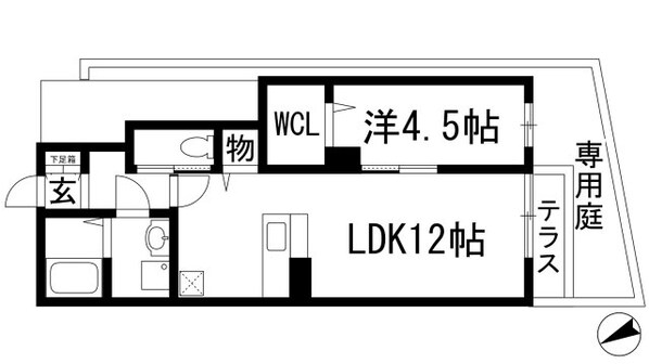 サニーコート（下加茂1丁目）の物件間取画像